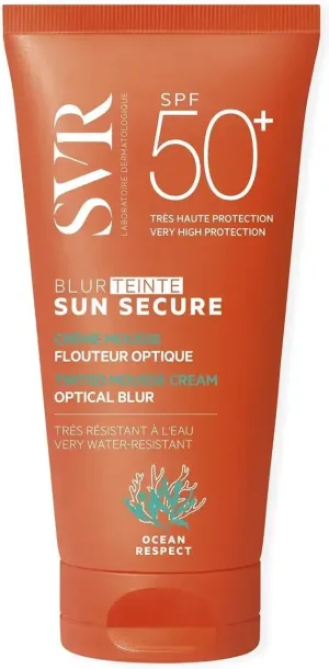 SVR Sun Secure Blur Teinte, Cremă de protecție a culorii, SPF 50+, 50 ml