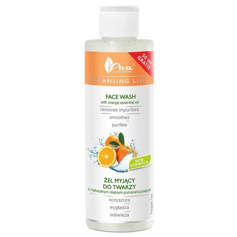 Ava Laboratorium Cleansing Line Gel de curățare facială cu ulei natural de portocale, 200 ml — preț și oferte