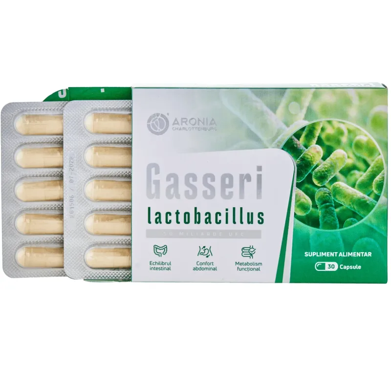 Lactobacillus Gasseri — probiotic concentrat cu 50 miliarde UFC, pentru echilibru intestinal, confort digestiv și metabolism optim — preț și oferte