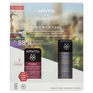 Apivita Promo Pack Tonic de îngrijire a părului pentru femei cu Loțiune pentru căderea părului 150ml & Șampon tonic pentru femei 250ml GRATUIT