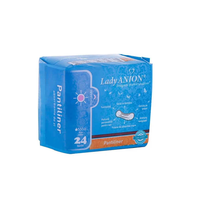 Absorbant Pantiliner 1 picătura, 24 bucăți, Lady Anion — preț și oferte
