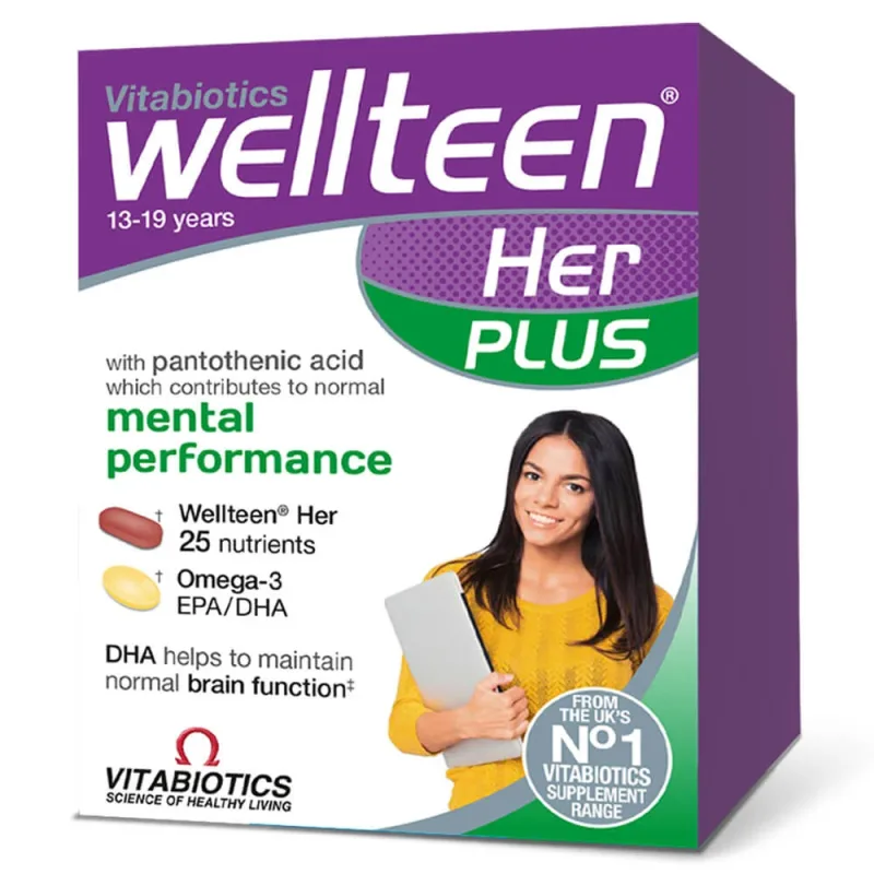 Vitabiotics Wellteen Her Plus 28tabs+28caps — preț și oferte