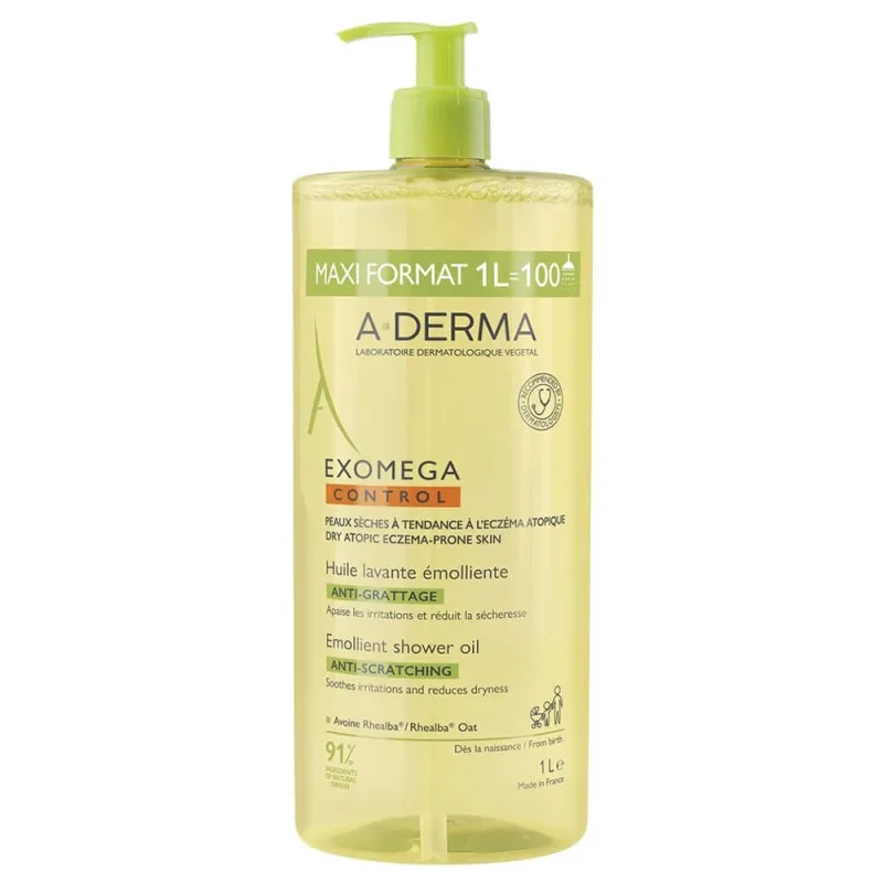 A-Derma Exomega Control Huile Lavante Emolliente 1Lt — preț și oferte