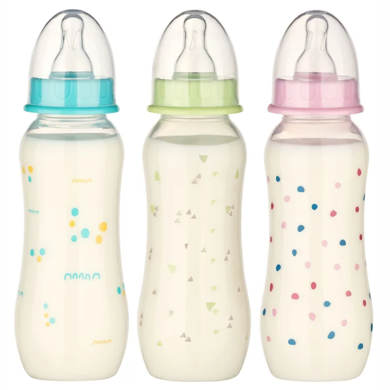 Biberon PP fara BPA, decor buline, tetina rotunda M, 48010, Baby Nova | 240 ml — preț și oferte