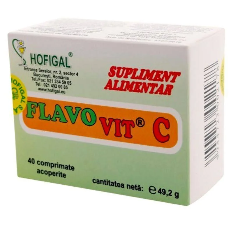 FlavoVit C, 500 mg, 40 comprimate, Hofigal — preț și oferte