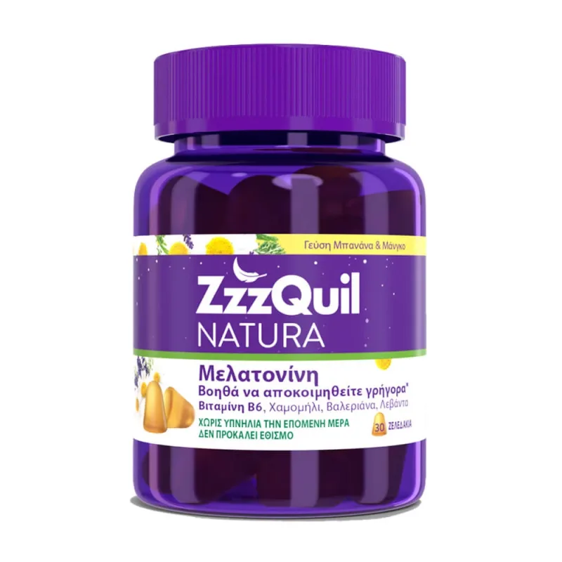Zzzquil Natura cu Melatonin Mango-Banana aromă 30jellies — preț și oferte