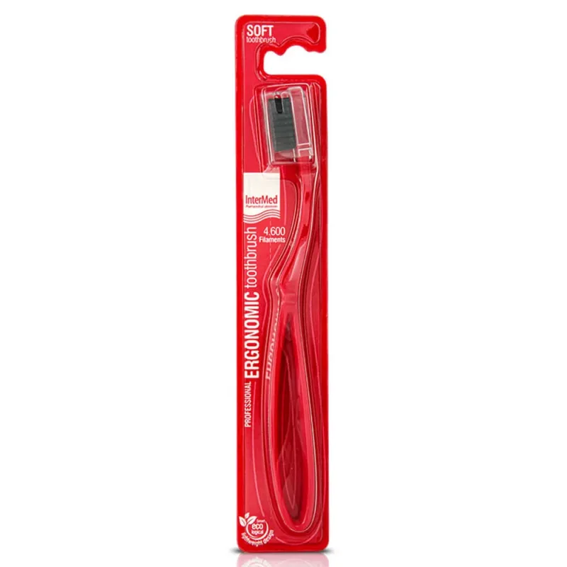 Intermed Professional Periuță de dinți ergonomică Soft Red — preț și oferte
