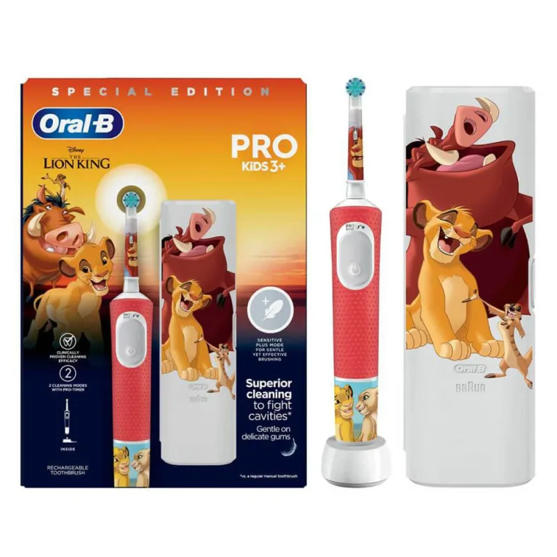 Oral B Pro Kids 3+ Lion King cu cutie de călătorie — preț și oferte