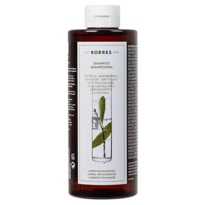 Șampon anti-mătreață Korres cu laur și echinacea 400ml — preț și oferte