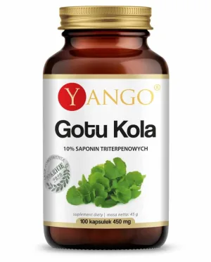 Gotu kola - extract de 10% saponine triterpenice - 100 capsule - Yango