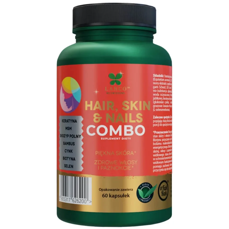Lanco Nutritions Hair, Skin & Nails Combo, 60 capsule — preț și oferte