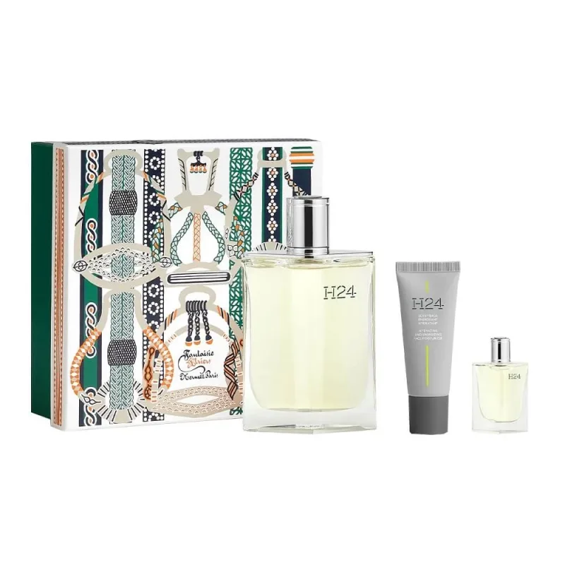 Apă de toaletă Hermes H24, 100 ml + Cremă hidratantă facială energizantă 20 ml + Apă de toaletă, 5 ml — preț și oferte