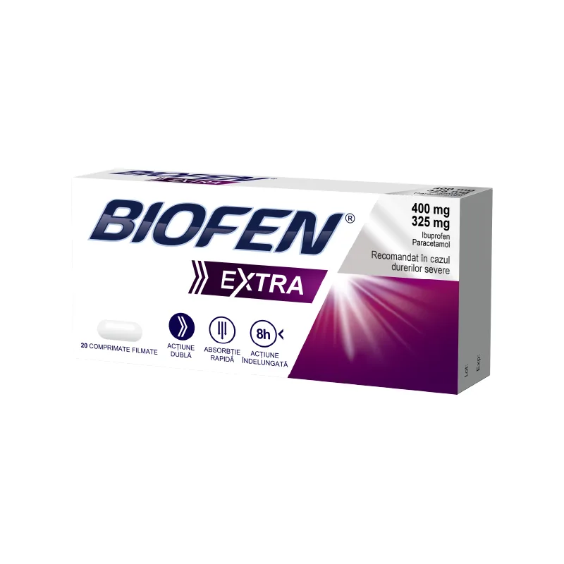 BIOFEN EXTRA 400 MG/325 MG X 20 BIOFARM S.A. — preț și oferte