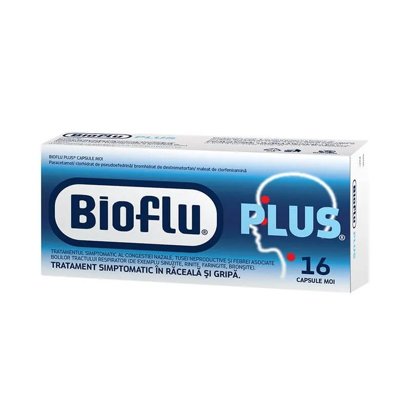 Bioflu Plus | 16 capsule moi BIOFARM — preț și oferte