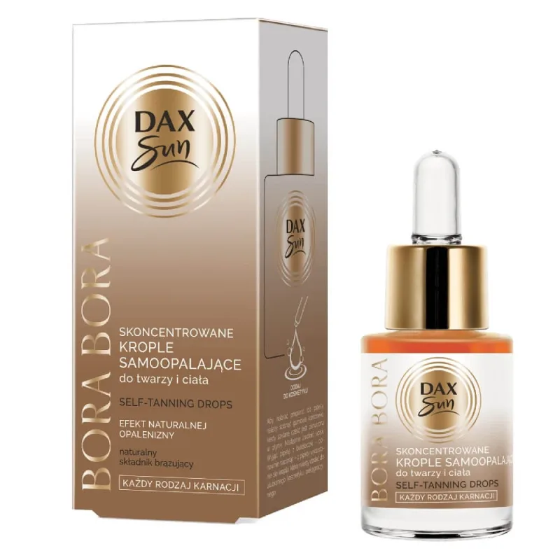 Dax Sun Picături autobronzante concentrate pentru față și corp, Bora Bora, 15ml — preț și oferte