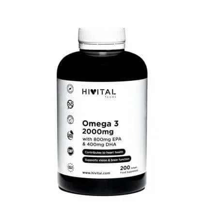 Omega 3, 2000 mg, 200 capsule, Hivital — preț și oferte