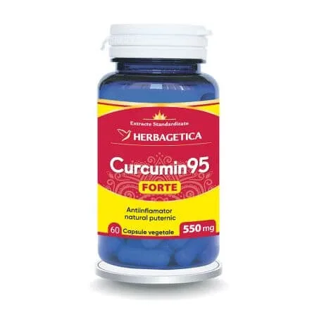 Curcumin 95 forte, 60 capsule, Herbagetica — preț și oferte