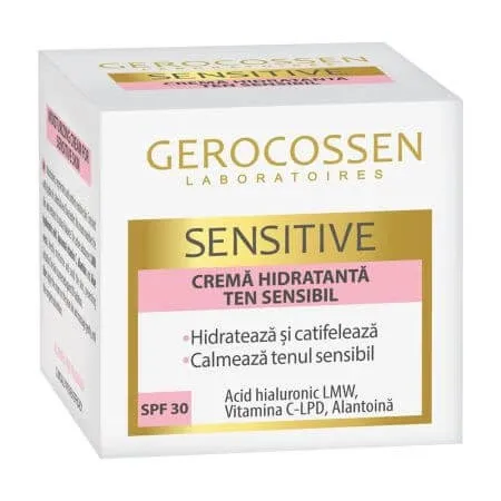 Crema hidratanta pentru ten sensibil cu SPF 30 Sensitive, 50 ml, Gerocossen — preț și oferte