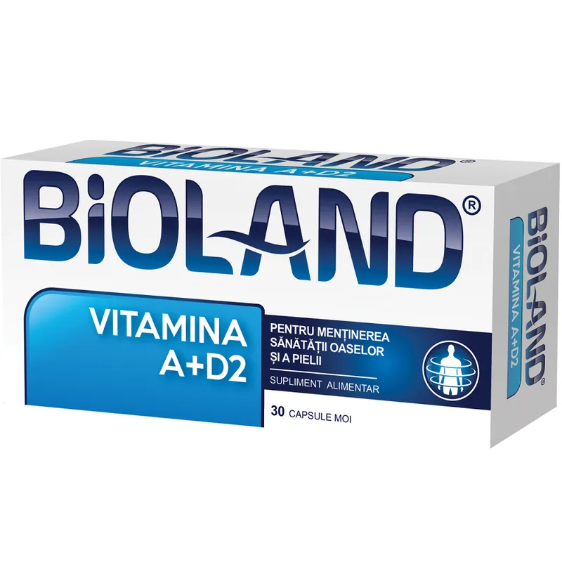 Bioland Vitamina A si D2, Biofarm | 30 capsule — preț și oferte