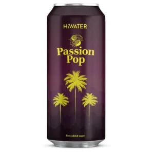 Apa naturala de cocos carbogazificata cu suc natural de fructul pasiunii Passion Pop, 320 ml, Hiwater