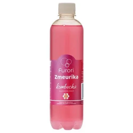 Kombucha cu aroma de zmeura Zmeurika, 500 ml, Furori — preț și oferte