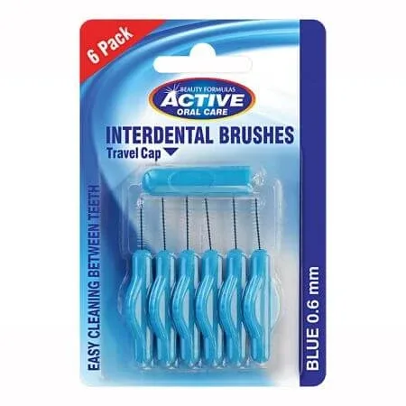 Periute interdentare 0.6mm, Active Oral Care, 6 bucati, Beauty Formulas — preț și oferte