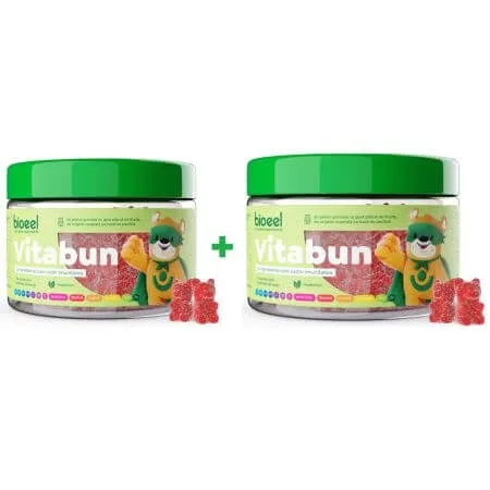 Jeleuri cu multivitamine Vitabun, 2x60 bucati, Bioeel — preț și oferte