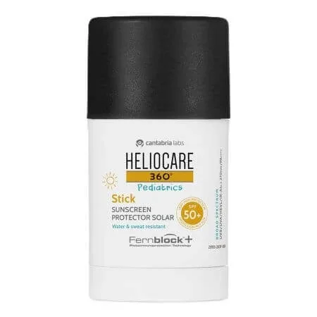 Stick de fata cu factor de protectie SPF 50+ PA++++ pentru copii Heliocare 360, 25 g, Cantabria — preț și oferte