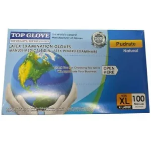 Manusi din latex Roval Med, XL (113 mm), 100 bucati, Top Glove