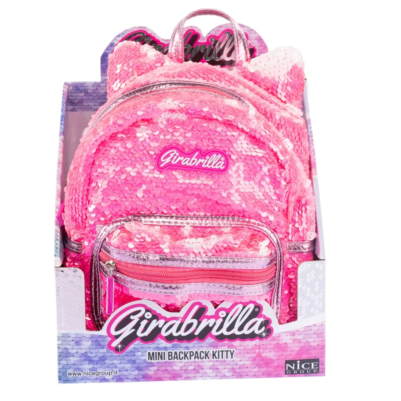 Rucsac mini Girabrilla Kitty – model Pisicuță cu paiete reversibile — preț și oferte