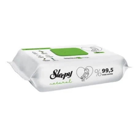 Servetele umede, Natural, 60 bucati, Sleepy — preț și oferte