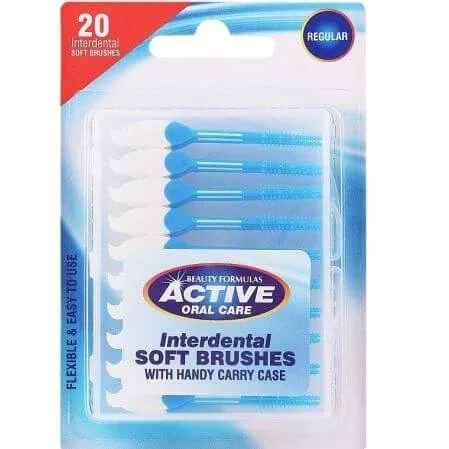 Periute interdentare, Soft Active Oral Care, 20 bucati, Beauty Formulas — preț și oferte