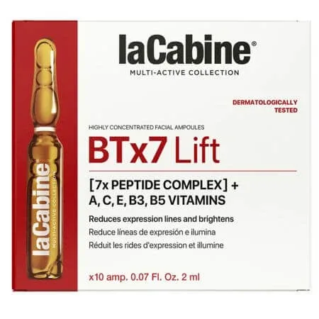 Fiole de fata pentru reducerea ridurilor BTx7 Lift Multi-active, 10 fiole x 2 ml, La Cabine — preț și oferte