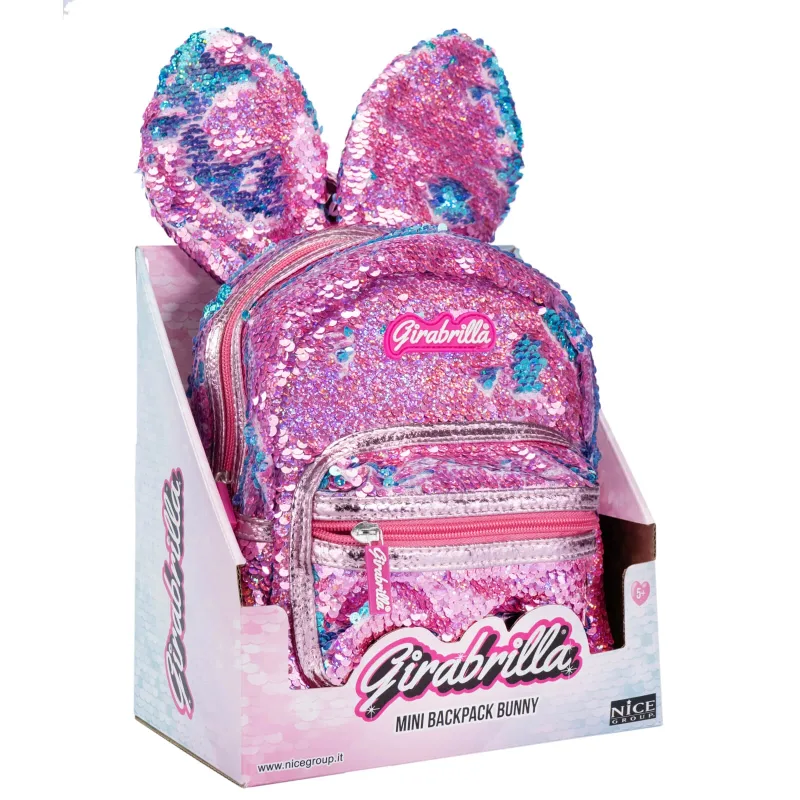 Ghiozdan Girabrilla Bunny – model Iepuraș cu paiete reversibile — preț și oferte