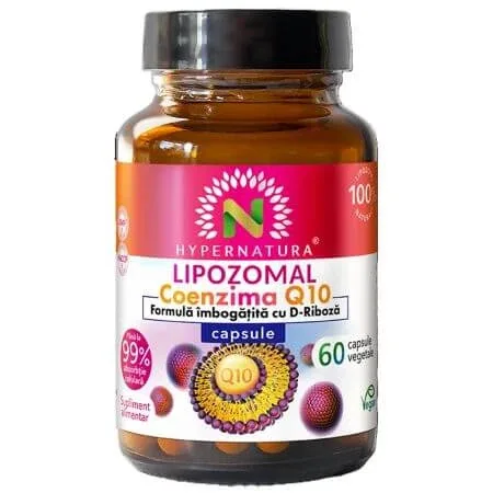 Lipozomal Coenzima Q10, 60 capsule vegetale, Hypernatura — preț și oferte