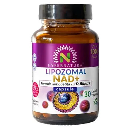 Lipozomal NAD+, 30 capsule vegetale, Hypernatura — preț și oferte
