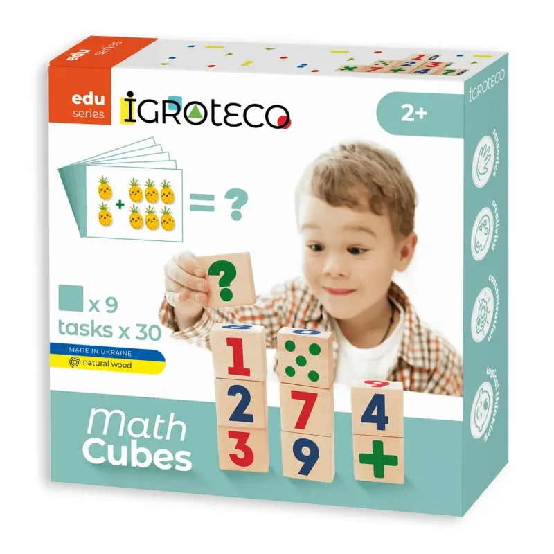 Cuburi matematice din lemn — preț și oferte