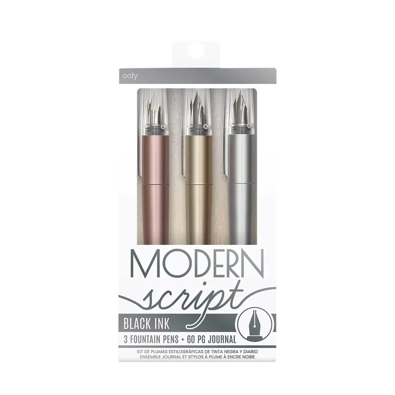Set stilouri si carnet Modern Script - set de 4 — preț și oferte