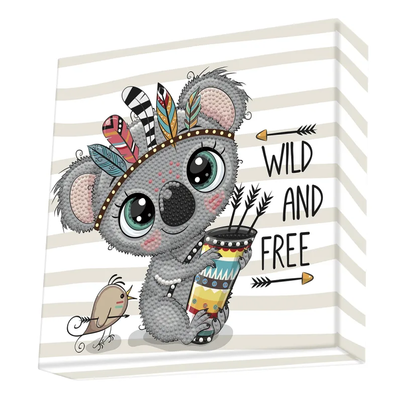 Set creativ tablou Wild and Free, pictura cu diamante — preț și oferte