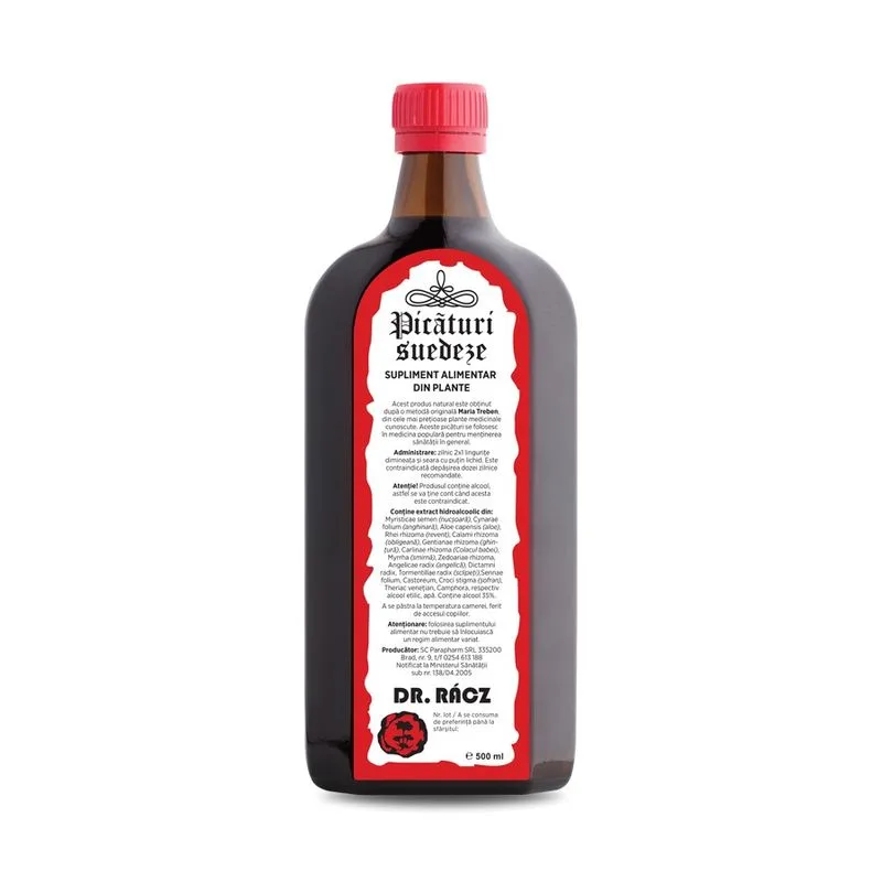 Bitter Suedez Dr. Racz, Parapharm | 500 ml — preț și oferte