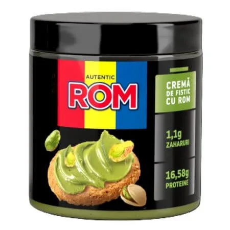 Crema proteica tartinabila cu fistic si aroma de rom, 230 g, Rom — preț și oferte