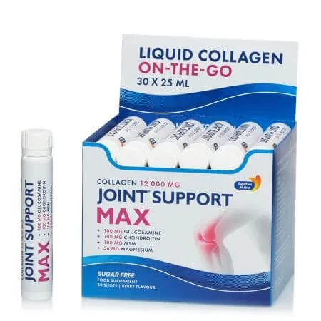 Joint Support Max, 30 fiole x 25 ml, Swedish Nutra — preț și oferte