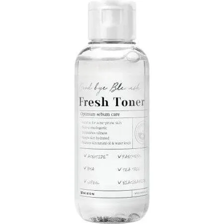 Toner de fata pentru ten acneic si sensibil Goodbye Blemish, 120 ml, Mizon — preț și oferte