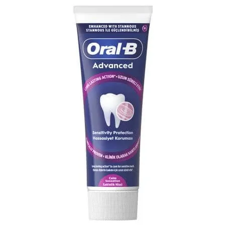 Pasta de dinti cu aroma de eucalipt si mentol Advanced Sensitivity Protection, 75 ml, Oral-B — preț și oferte