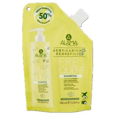 Refill Sampon pentru uz frecvent Frequent, 100 ml, Alama — preț și oferte
