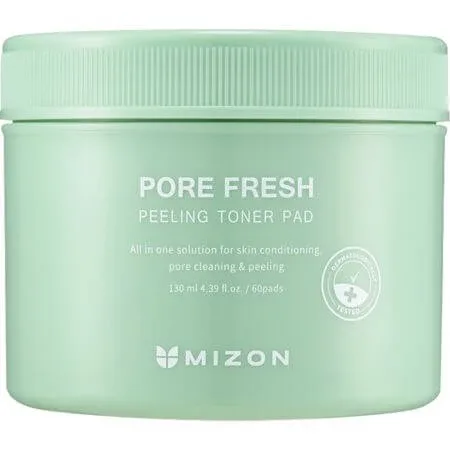 Dischete exfoliante imbibate in toner cu AHA, BHA si PHA Pore Fresh, 60 bucati, Mizon — preț și oferte
