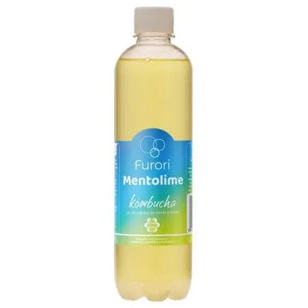 Kombucha cu aroma de menta si lamaie Mentolime, 500 ml, Furori — preț și oferte
