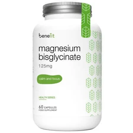 Magneziu bisglicinat Health Series, 60 capsule, Benefit Nutrition — preț și oferte