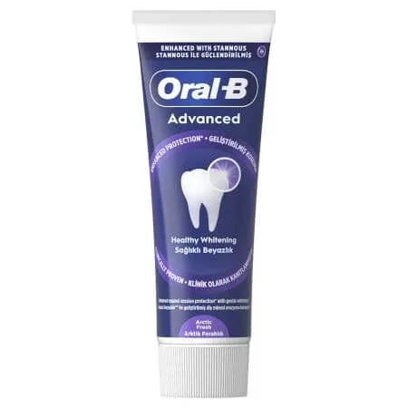 Pasta de dinti cu aroma de menta Advanced Healthy Whitening, 75 ml, Oral-B — preț și oferte