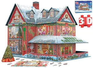 Casă de Crăciun Puzzle 3D